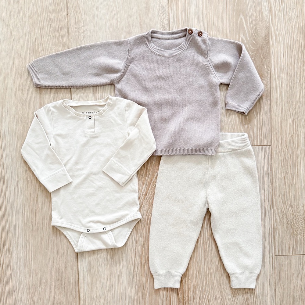 Baby Basics Knit Baby Bundle, 6-12m